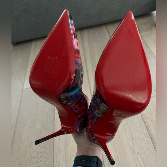 ♥️SOLD♥️ Christian Louboutin Hot Discolaser Chick Multicolor Pointy Heels Pumps… - Picture 9 of 12